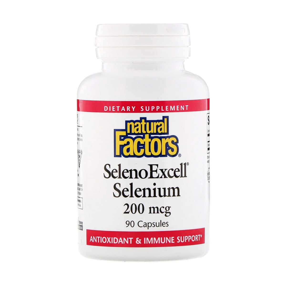 Селен Natural Factors SelenoExcell Selenium, 200 мкг, 90 капсул