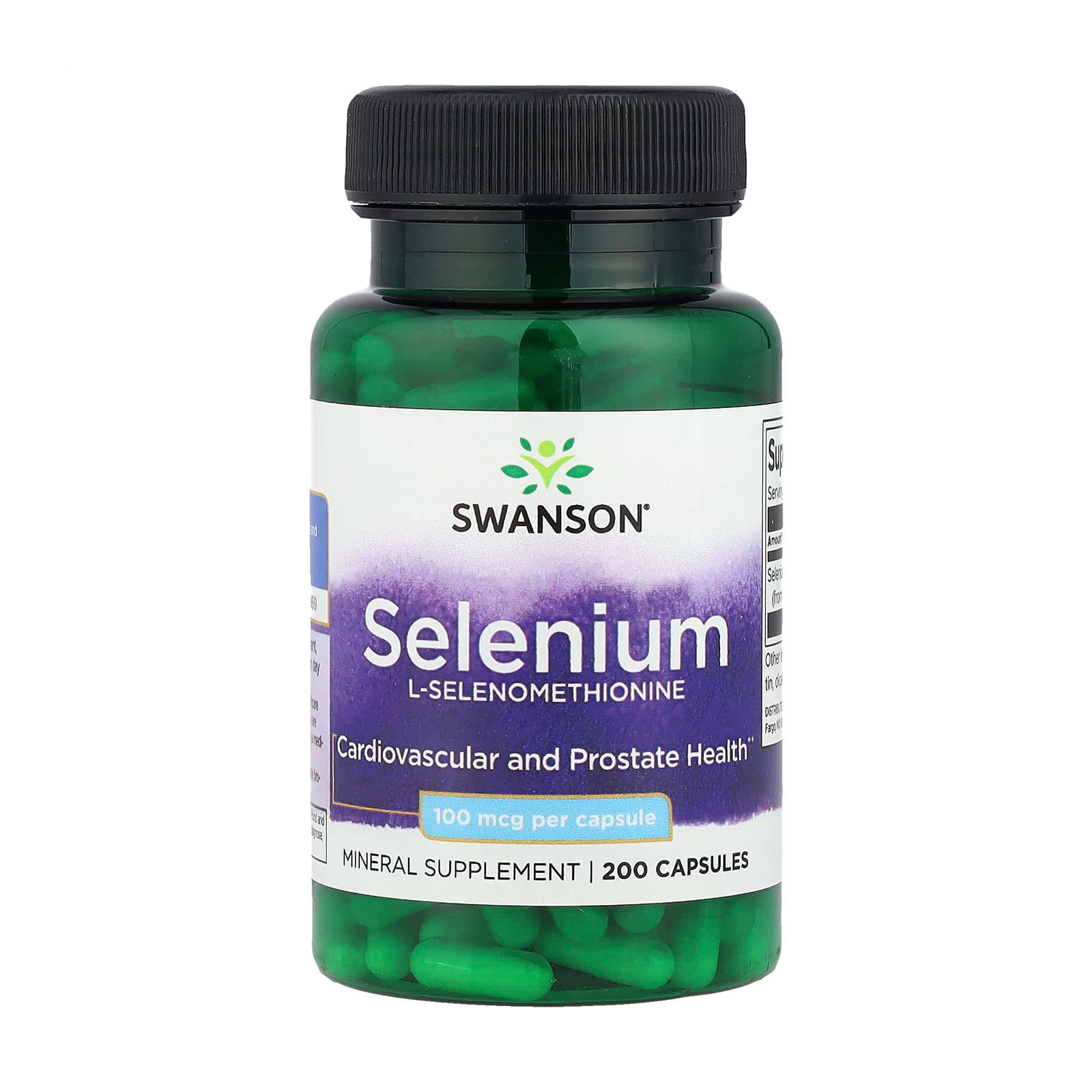 Селен Swanson Selenium L-Selenomethionine 100 мкг, 200 капсул